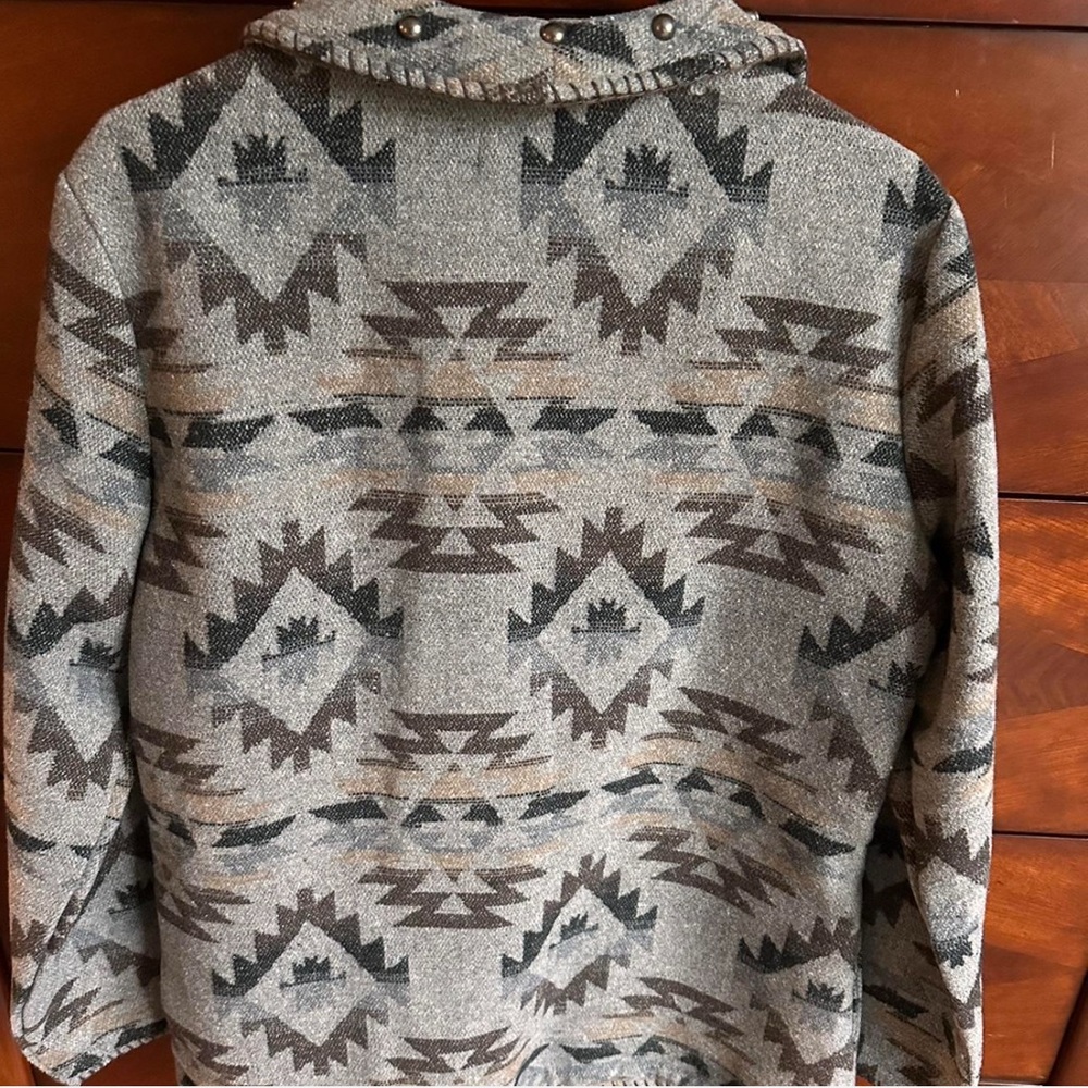 Women's Gray Patterned Jacket - image 2